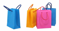 Colorful Paper Shopping Gift Bag, Package Hand Bag